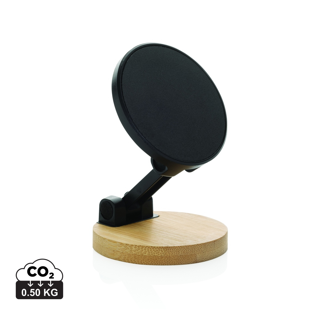 Support promotionnel de téléphone rABS et bambou Magmount Noir et Marron